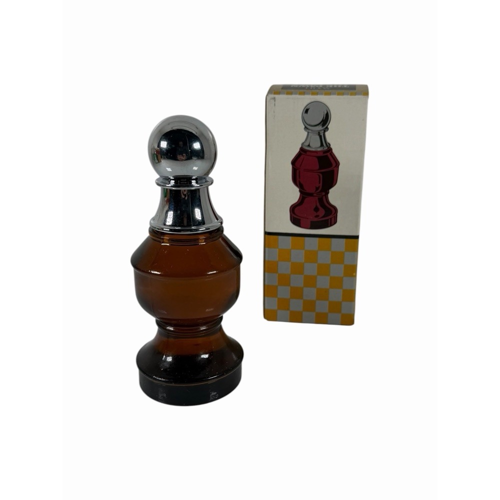 Vintage Avon The Pawn Chess Piece Wild Country After Shave 3 fl oz w/ Box
